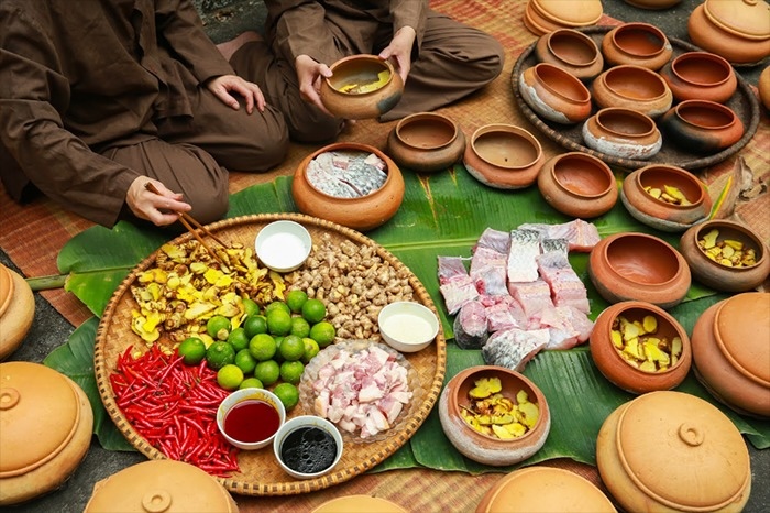 Nguyên liệu chế biến món cá kho làng Vũ Đại